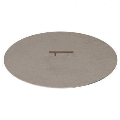 Circular fire pit cover with 1 handle 20-Inch on white background