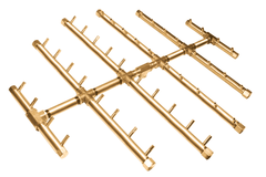 Warming Trends CFBCT440 Circular Tree-Style Crossfire Brass Burner 30.25x34-Inch
