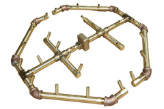 Warming Trends Crossfire CFBO280 Octagon Brass Fire pit burner in white background
