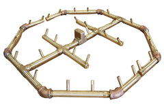 Warming Trends Crossfire CFBO320 Octagon Brass Fire pit burner in white background