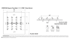 Ultimate Crossfire Bundle: Warming Trends Crossfire CFBST Square Tree-Style Brass Burner Bundle