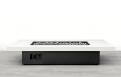 Warming Trends AON GFRC Capstone Rectangular Fire Table Collection w/ Crossfire Brass Burner