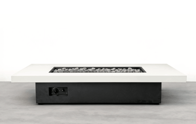 Warming Trends AON GFRC Capstone Rectangular Fire Table Collection w/ Crossfire Brass Burner