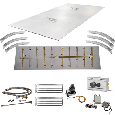 Ultimate Crossfire Bundle: Warming Trends Crossfire 2.0 Universal Double Tree-Style Brass Burner Bundle