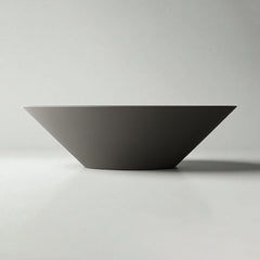 Warming Trends AON GFRC Architectural Halo Round Wok Concrete Vessels w/ Crossfire Brass Burner