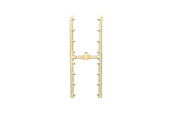Warming Trends Crossfire 2.0 Universal H-Style Brass Gas Fire Pit Burner Kit