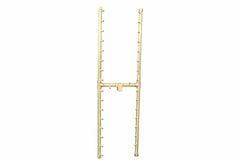 Warming Trends Crossfire 2.0 Universal H-Style Brass Gas Fire Pit Burner Kit