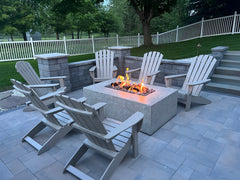 Warming Trends Crossfire FRT7242 Rectangular with Tree-Style Ready To Finish Fire Pit Kit, 72x42x18-Inch