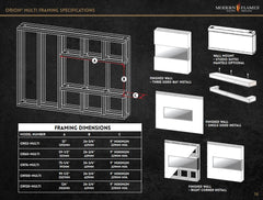 Modern Flames OR-MULTI Orion Multi Heliovision Fireplace w/ Free Taller Flames Upgrade