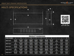 Modern Flames OR-MULTI Orion Multi Heliovision Fireplace w/ Free Taller Flames Upgrade