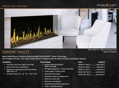 Modern Flames OR-MULTI Orion Multi Heliovision Fireplace w/ Free Taller Flames Upgrade