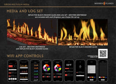 Modern Flames OR-MULTI Orion Multi Heliovision Fireplace w/ Free Taller Flames Upgrade