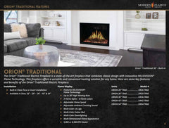 Modern Flames Orion Traditional Heliovision Built-In Electric Fireplace