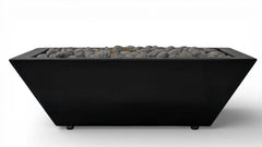 Warming Trends AON GFRC Architectural Pinnacle Square Wok Metal Vessels w/ Crossfire Brass Burner
