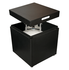 Warming Trends AON Powder-Coated Steel Square Fire Table w/ Crossfire Brass Burner