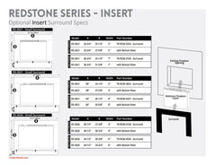 Modern Flames RS-2621 26" Redstone Traditional Built-In Electric Fireplace