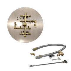 Warming Trends Crossfire 2.0 Universal Original Brass Gas Fire Pit Burner Kit