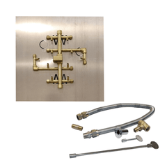 Warming Trends Crossfire 2.0 Universal Original Brass Gas Fire Pit Burner Kit