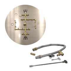 Warming Trends Crossfire 2.0 Universal Original Brass Gas Fire Pit Burner Kit