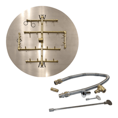 Warming Trends Crossfire 2.0 Universal Original Brass Gas Fire Pit Burner Kit