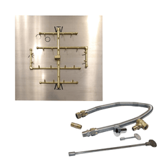 Warming Trends Crossfire 2.0 Universal Original Brass Gas Fire Pit Burner Kit