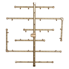 Warming Trends Crossfire 2.0 Universal Original Brass Gas Fire Pit Burner