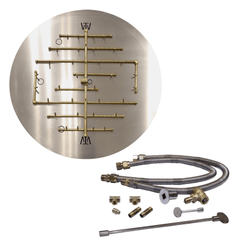Warming Trends Crossfire 2.0 Universal Original Brass Gas Fire Pit Burner Kit