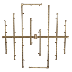 Warming Trends Crossfire 2.0 Universal Original Brass Gas Fire Pit Burner
