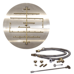 Warming Trends Crossfire 2.0 Universal Original Brass Gas Fire Pit Burner Kit
