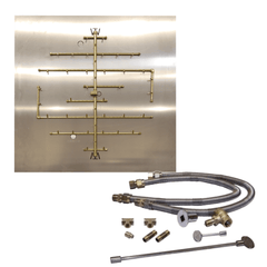 Warming Trends Crossfire 2.0 Universal Original Brass Gas Fire Pit Burner Kit