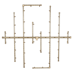 Warming Trends Crossfire 2.0 Universal Original Brass Gas Fire Pit Burner