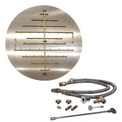 Warming Trends Crossfire 2.0 Universal Original Brass Gas Fire Pit Burner Kit