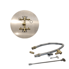 Warming Trends Crossfire 2.0 Universal Original Brass Gas Fire Pit Burner Kit
