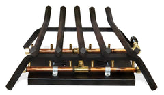 Warming Trends Outdoor Fireplace Kit For 30-Inch Opening With 120K BTU H-Style Crossfire 2.0 Brass Burner