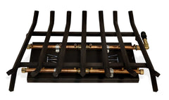 Warming Trends Outdoor Fireplace Kit For 36-Inch Opening With 160K BTU H-Style Crossfire 2.0 Brass Burner