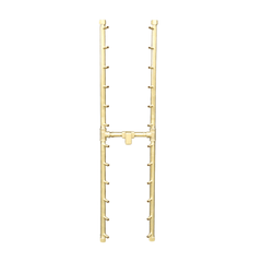 Warming Trends Crossfire 2.0 Universal H-Style Brass Gas Fire Pit Burner