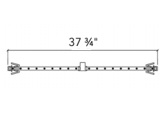Warming Trends Crossfire 2.0 Universal Linear Brass Gas Fire Pit Burner