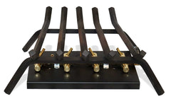 Warming Trends Outdoor Fireplace Kit For 30-Inch Opening With 110K BTU Tree-Style Crossfire 2.0 Brass Burner