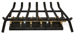 Warming Trends Outdoor Fireplace Kit For 36-Inch Opening With 170K BTU Tree-Style Crossfire Brass Burner