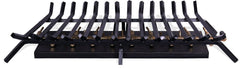 Warming Trends Outdoor Fireplace Kit For 48-Inch Opening With 290K BTU Tree-Style Crossfire 2.0 Brass Burner