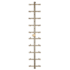Warming Trends Crossfire 2.0 Universal Tree-Style Brass Gas Fire Pit Burner