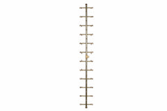 Warming Trends Crossfire 2.0 Universal Tree-Style Brass Gas Fire Pit Burner Kit