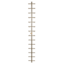 Warming Trends Crossfire 2.0 Universal Tree-Style Brass Gas Fire Pit Burner