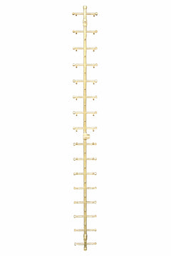 Warming Trends Crossfire 2.0 Universal Tree-Style Brass Gas Fire Pit Burner Kit