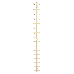 Warming Trends Crossfire 2.0 Universal Tree-Style Brass Gas Fire Pit Burner