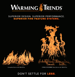Warming Trends Crossfire FC Circular Ready To Finish Fire Pit Kit, 54x18-Inch