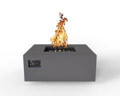 Warming Trends AON Powder-Coated Steel Square Fire Table w/ Crossfire Brass Burner