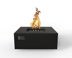 Warming Trends AON Powder-Coated Steel Square Fire Table w/ Crossfire Brass Burner