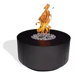 Warming Trends AON Powder-Coated Steel Circular Fire Table w/ Crossfire Brass Burner