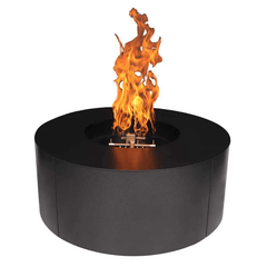 Warming Trends AON Powder-Coated Steel Circular Fire Table w/ Crossfire Brass Burner